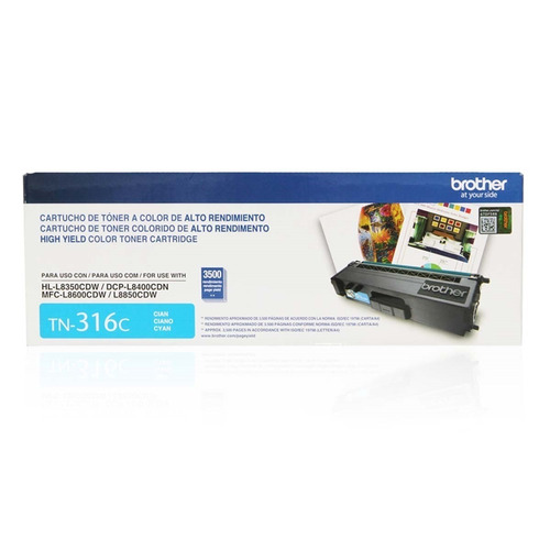 Toner Brother Tn316c Hl-l8350/mfc-l8850 (3500 Pag) Cyan