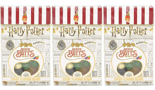 Jelly Beans Harry Potter Grageas De Sabores  (pack X 3) 