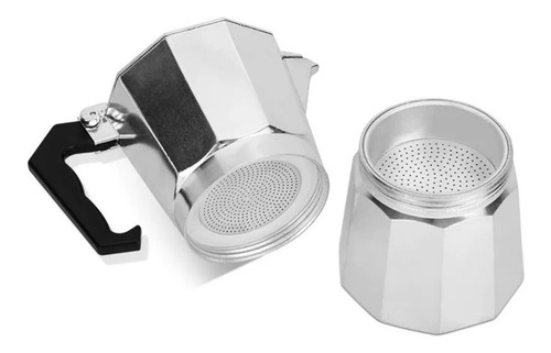 Imagen 4 de 9 de Cafetera Estilo Italiana Aluminio 3 Tazas Café Moka Express