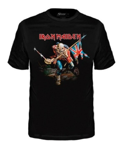 Camiseta Banda Stamp Infantil Iron Maiden