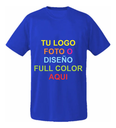 Remera Personalizada Algodón Estampado Dtf Fotos/imagen X 5u