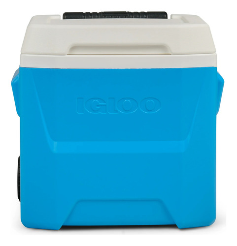 Hielera Igloo 16 Qt Con Llantas 24 Latas Azul Aqua Cian