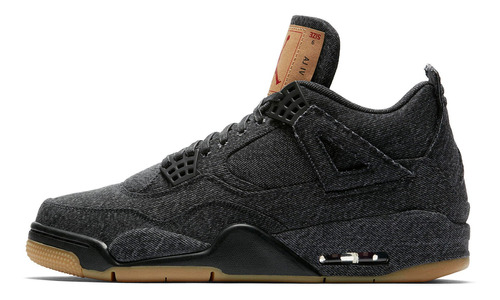 Zapatillas Jordan 4 Retro Levi's Black (blank Ao2571-001   