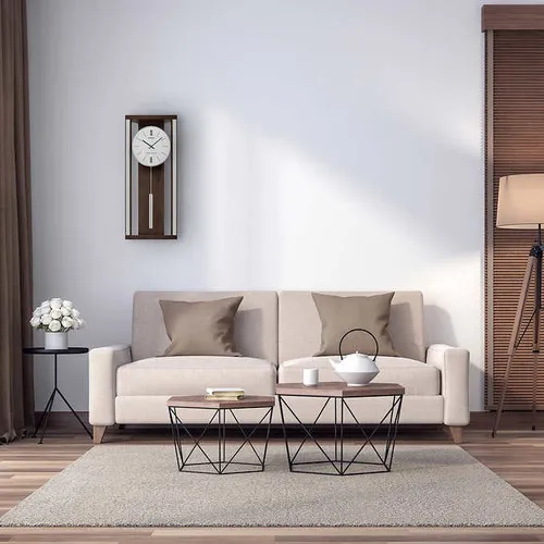 Seiko Reloj De Pared Moderno Y Sofisticado Con Péndulo Y Cam