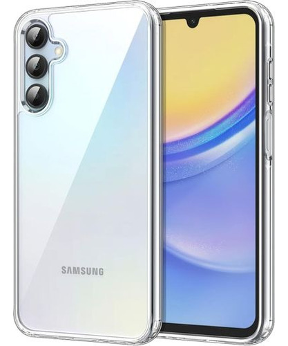 Funda Silicon Case Transparente Para Samsung A15 + Mica Hd