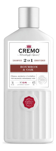 Shampoo Y Acondicionador 2 En 1 Cremo Bourbon & Oak