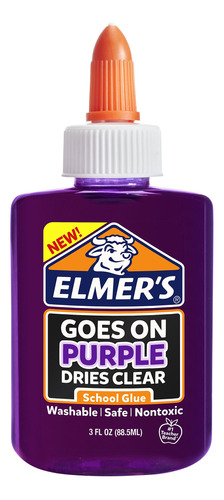 Elmer's Pegamentoscolar Liquido Morado Desaparecer 3 Onza 1