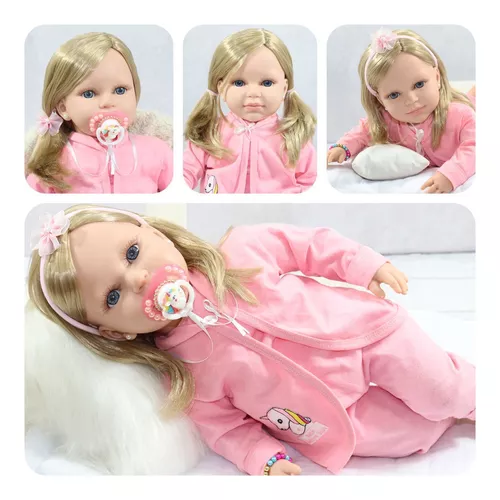 Boneca Bebe Tipo Reborn Completa Barata Com 22 Acessorios - Chic Outlet -  Economize com estilo!