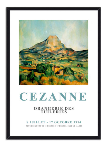 Cuadro Montaña Sainte-victoire Paul Cezanne 