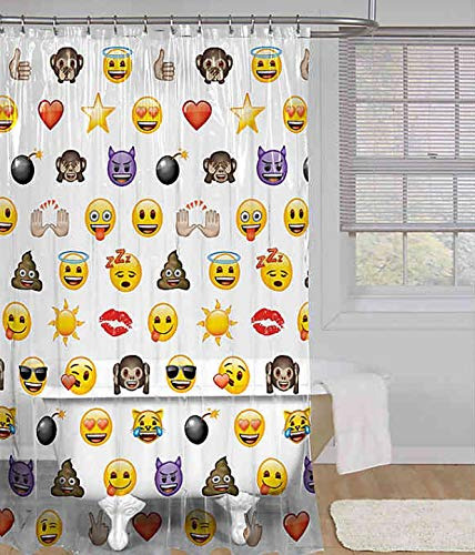 Franco Marca Iconica Emoji Peva Cortina Ducha 72 X72 