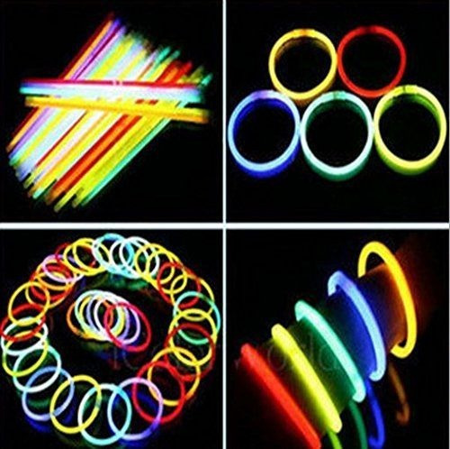 100 Pulseiras Neon - Festas, Rave, Balada, Casamento, Evento