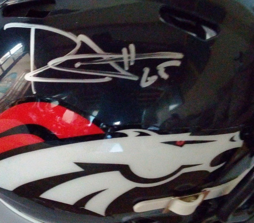 Minicasco Ridell Broncos Denver Autógrafo Ronald Leary Nfl