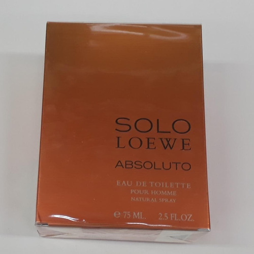 Perfume Solo Loewe Absoluto X 75 Ml Original