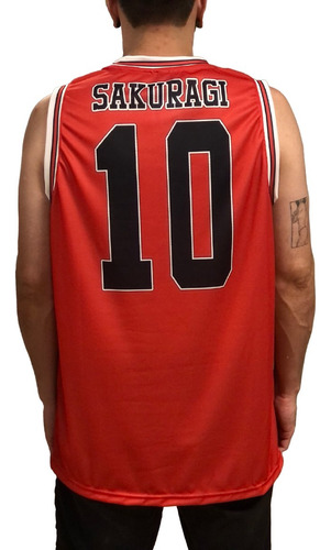 Imagen 2 de 10 de Camiseta Basket Shohoku Slam Dunk Cosplay Gastovic Anime