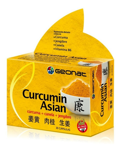 Curcumin Asian (30 Caps) - Geonat - Combo X 8 Unidades
