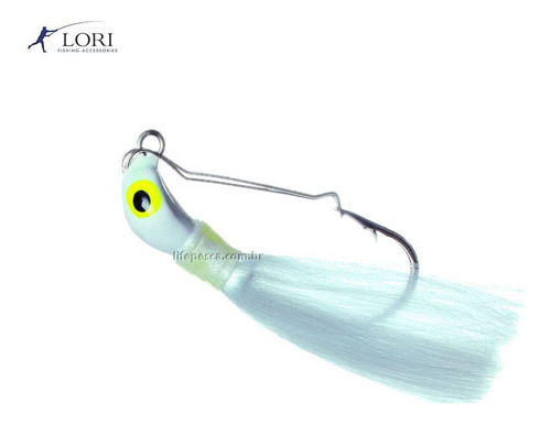 Isca Artificial Lori Jig Anti Enrosco Rabuda 16gr Cor Cor Branca