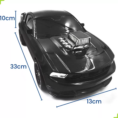 Carro Carrinho Corrida Infantil 34cm Preto Legends Motor OMG - Omg