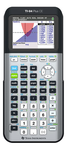 Texas Instruments Ti-84 Plus Ce Calculadora Gráfica De Color, Gris Galaxia (metálica)