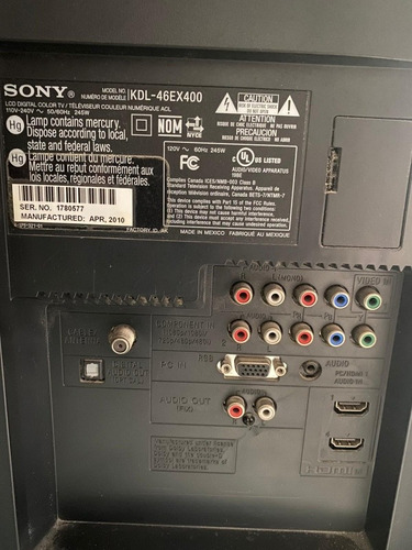 Imagen 4 de 5 de Tv Sony Bravia 46 Full Hd