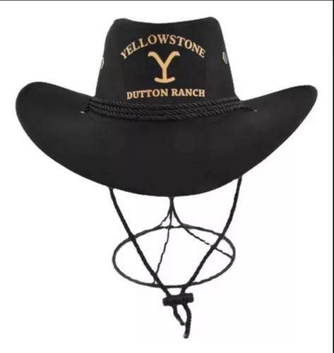 Sombrero De Vaquero De Yellowstone Con Ala Curva