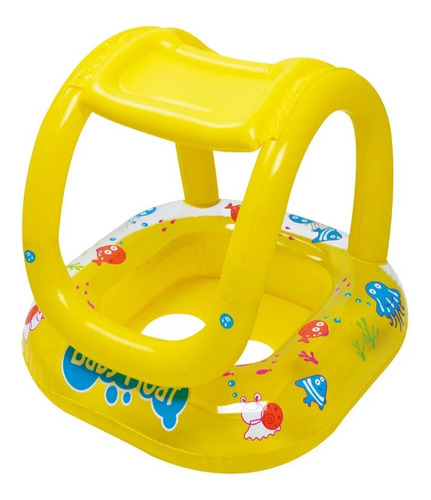 Flotador Inflable Con Techo Asiento Para Bebés