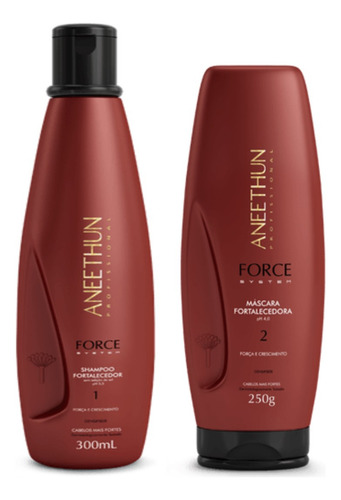 Kit Aneethun Force System Shampoo 300ml E Mascara 250g
