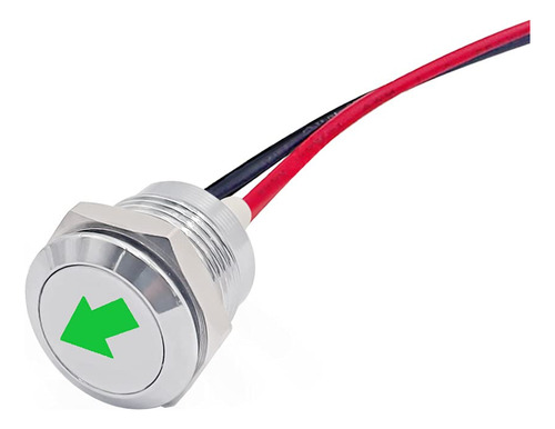 Taiss Indicador Led Piloto Luz Tablero Simbolo Flecha Simple