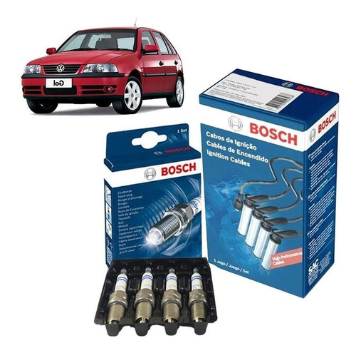 Kit Cabo Vela Gol G3 1.8 8v Ap827 99-03 Gasolina Bosch