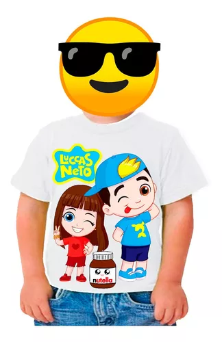 Camisa Camiseta Luccas Neto Camiseta Lucas Neto Desenho Infantil