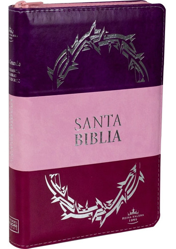 Santa Biblia Rvr 1960 Letra Grande Tapa Corona Duo Tono