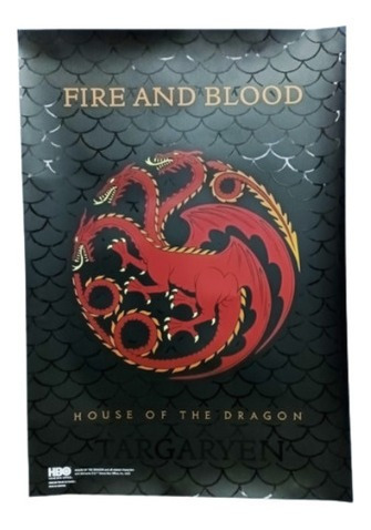 Poster Oficial - 70x100 Cm - House Of The Dragon