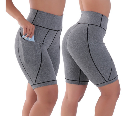 Imagem 5 de 7 de Kit 2 Bermudas Fitness Bolso Play Suplex Grosso Academia