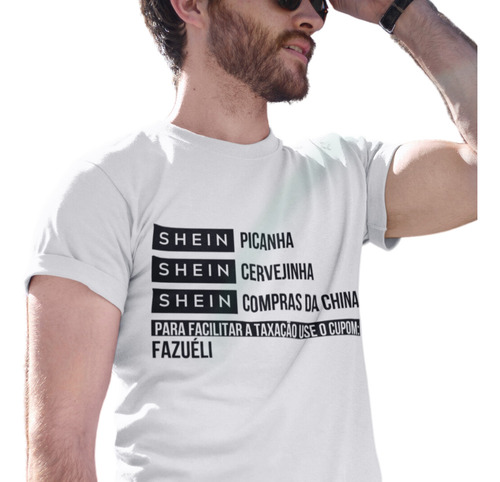 Camisa Camiseta Faz O L Shein Sem Picanha