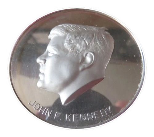 Medalla Plata John F Kennedy Recuerdo Inmortal 1917 1963