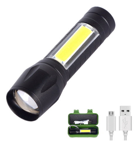 Portátil Potente Luz Zoom Telescopico Recargable Outdoor