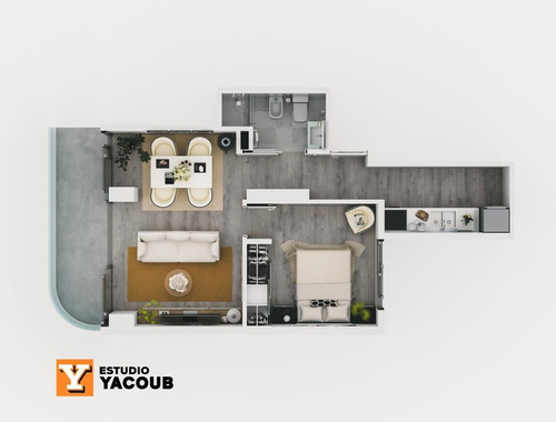 Imagen 10 de 30 de Departamento En Venta - 1 Dormitorio- Balcón - 46mts2 - Microcentro, La Plata-pozo-emprendimiento