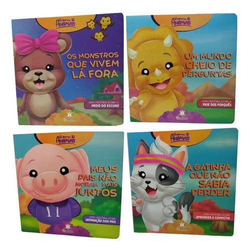 Kit Com 4 Livros Infantis - Coleção Pequenos Animais