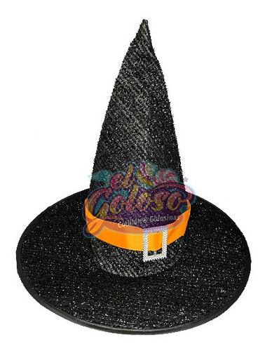 Gorro De Bruja Para Disfraz De Halloween Hebilla Cinta Color