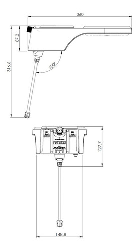 Chuveiro Eletrônico Fit Black 127v 5500w Hydra