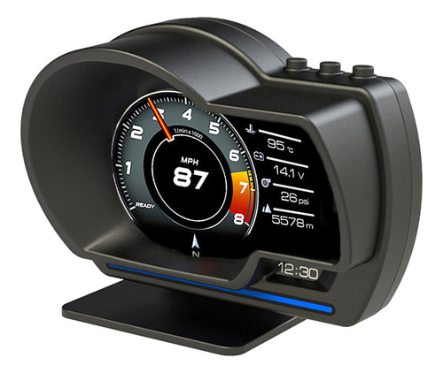 Pantalla Hud Para Coche, Obd+gps Smart Gauge De Alta Definic