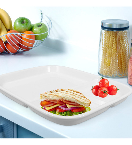 Plato De Porcelana China De 10 Pulgadas Con Tres Compartimen
