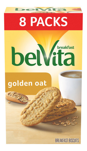 Belvita Galletas De Desayuno, Sabor A Avena Dorada, Paquete