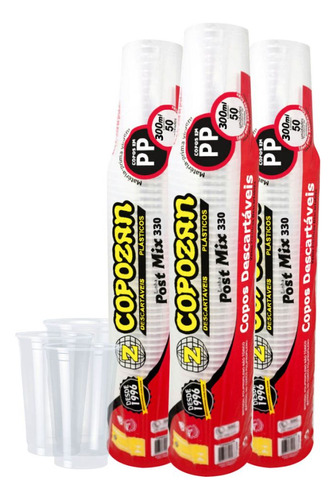 Copo Descartável 500ml Plástico Pp Liso 20x50