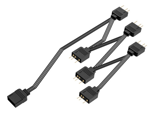 Cable Splitter Argb Digital Addressable 3pines 1 X6 Enchufes