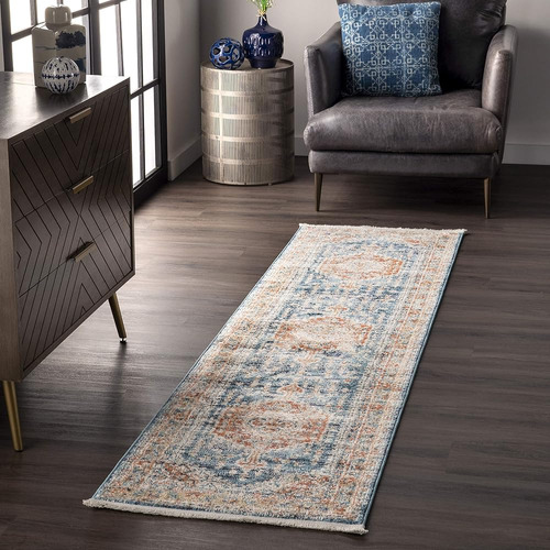 Nuloom Derya Persian Vintage Runner Rug, 2' 6 X 10', Azu