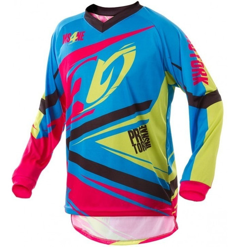 Remera Motocross Insane 4 Pro Tork Adulto S Az Neo Sportbay