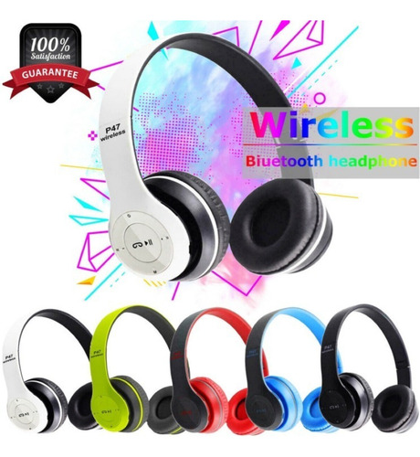 Audifono Diadema P47 Bluetooth Blanco