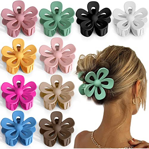 Palksky Flor De Pelo Clips De Garra Para Mujeres 10 2lvp2