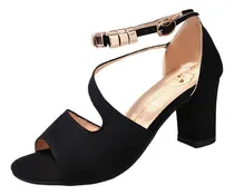 Comprar Tacones De Mujer Tacones Negros Zapatillas Tacon Grueso