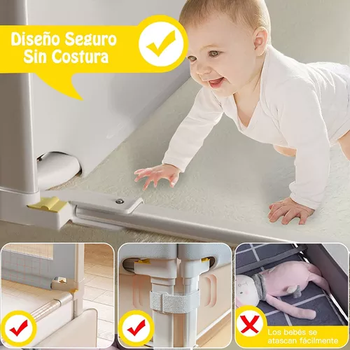 Baranda De Cama Seguridad Bebe Plegable 150cm / 82cm